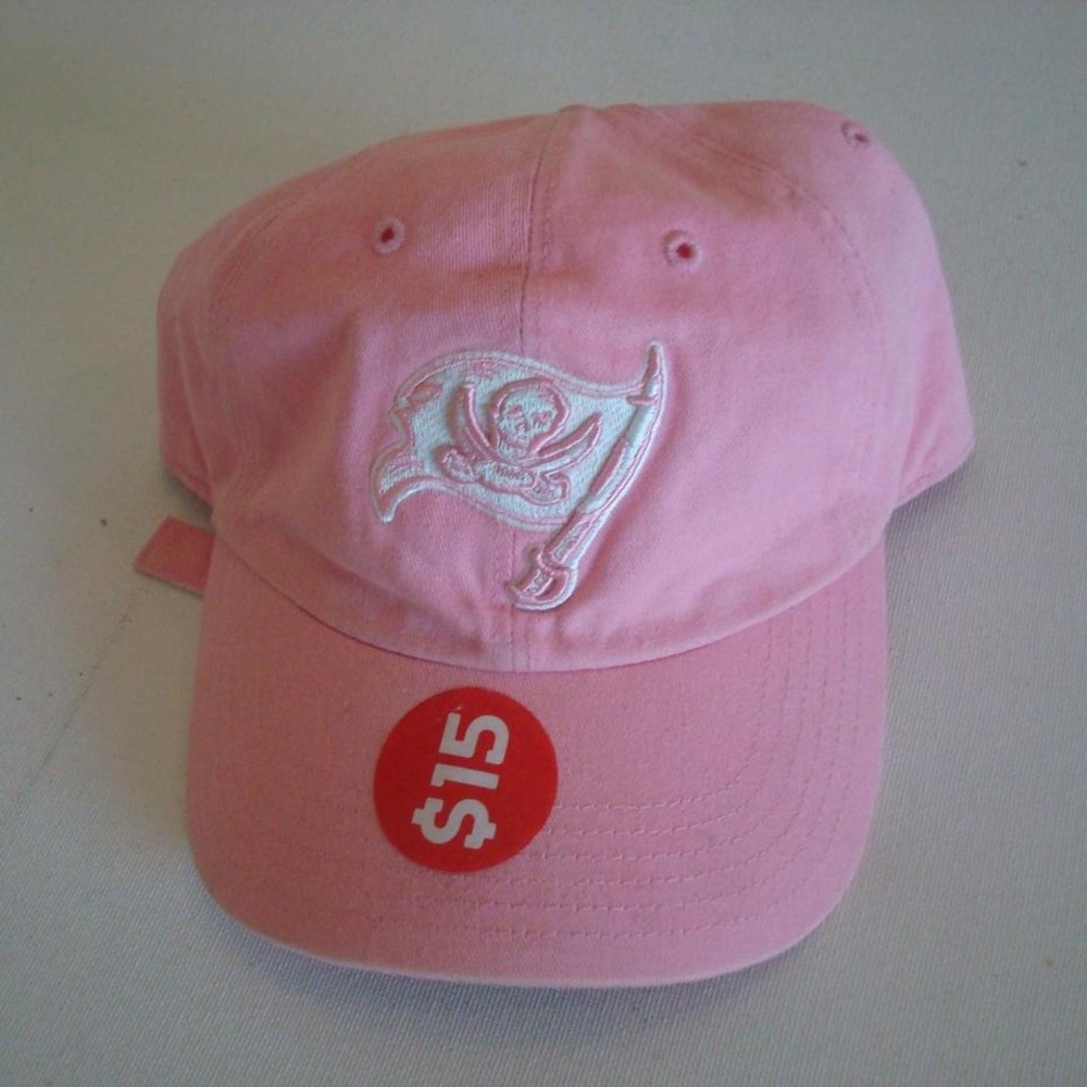 TAMPA BAY BUCCANEERS PINK WOMENS HAT CAP Y2K 00S‎ VINTAGE H5